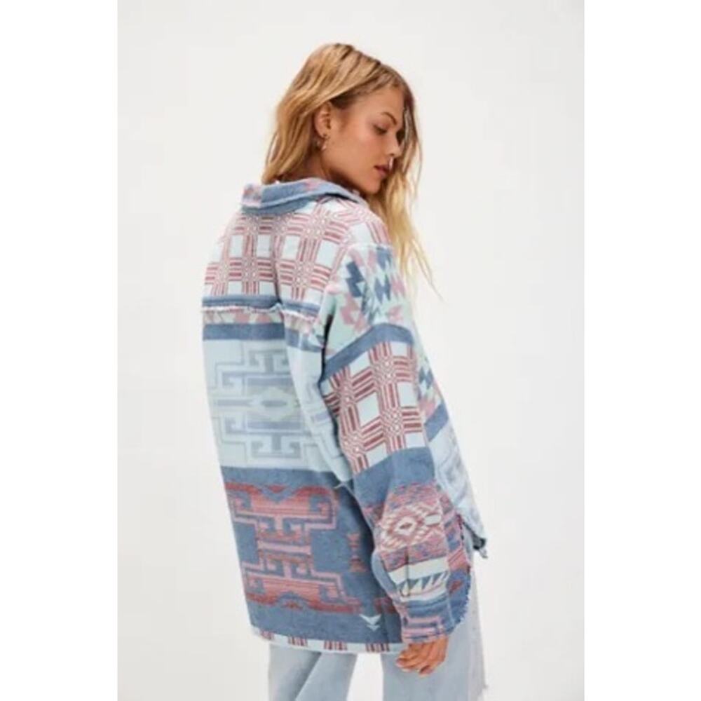 Free People Arizona Sky Pullover, NWT, Blue Size XL - Picture 2 of 7